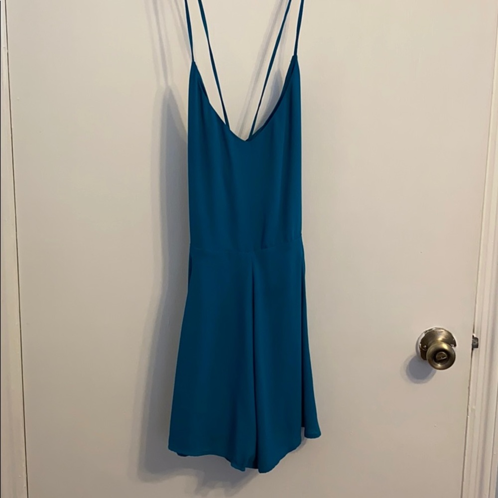 Express Teal Romper